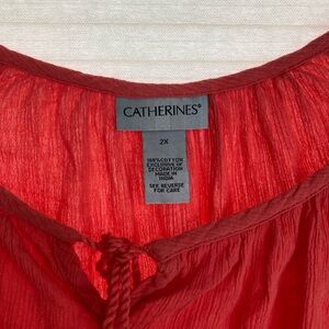 Catherines Scarlet Cotton Top